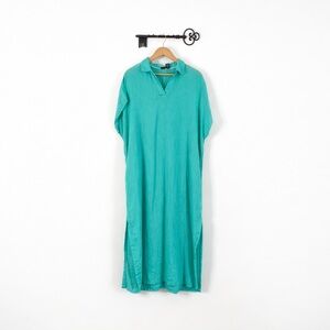 Tahari linen blend tunic style shift teeshirt style size large